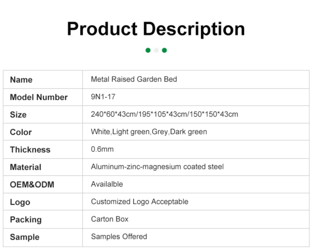 17" Tall 9 in 1 Outdoor Aluzinc Galvanized Planter Box Modular Corrugated Metal Garden Raised Bed Kit for Vegetable Flower Herb