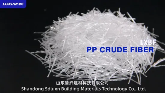 Sdluxn 건설 유리 섬유 OEM 콘크리트용 PP 원유 섬유 중국 피로 내구성 폴리에틸렌 원유 섬유 제조